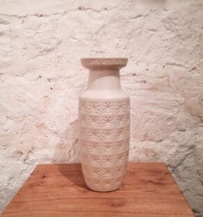 Grand vase West Germany blanc