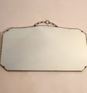Miroir biseauté années 50 mercurisé