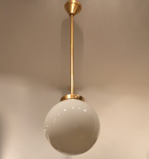 Suspensions boules opalines