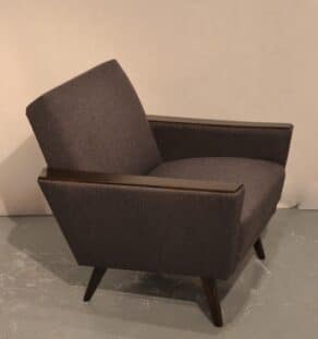 Fauteuil cubique gris foncé