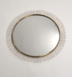 Miroir dentelle doré