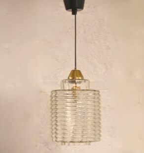 Suspension en verre années 50