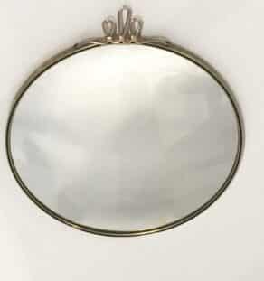Miroir convexe doré