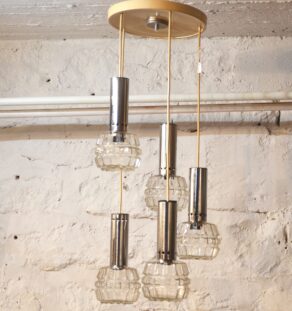 Suspension 5 globes en verre