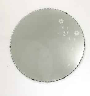 Miroir ciselé floral