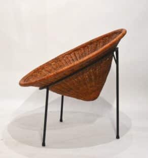 Fauteuil moderniste osier