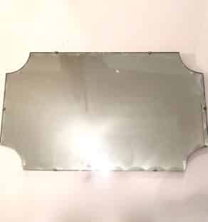 Grand miroir biseauté années 50