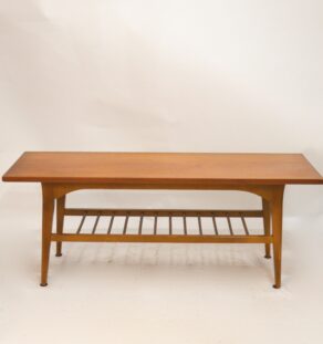 Table basse scandinave miel