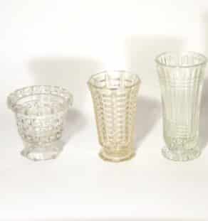 Petits vases en verre années 60