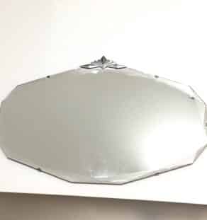 Grand miroir à fronton