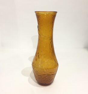 Vase en verre jaune