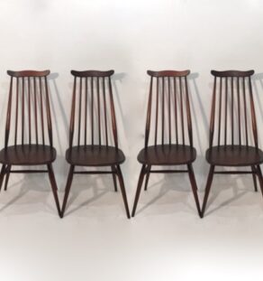 SÉRIE DE 4 CHAISES ERCOL MODÈLE GOLDSMITH