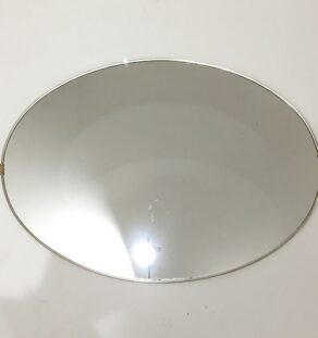 Miroir doré ovale