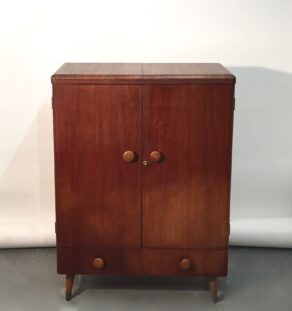 Bar en teck années 60