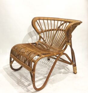 Fauteuil rotin Viggo Boesen