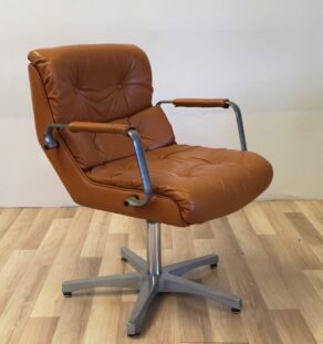 Fauteuil de bureau en cuir italien