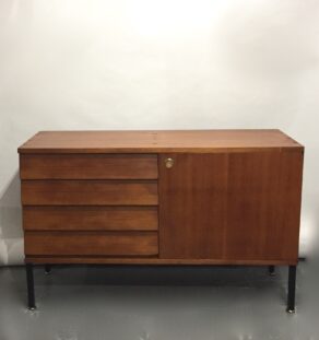 Enfilade moderniste en teck 120 cm