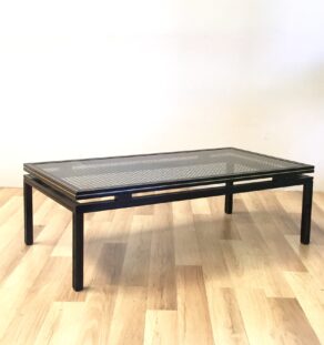 Table basse Pierre Vandel motif cannage