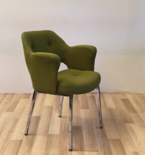Fauteuil années 70 vert