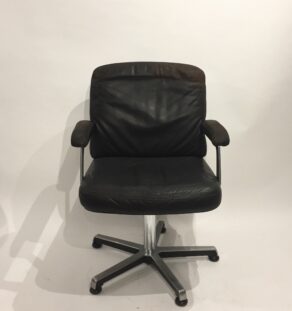 FAUTEUILS DE BUREAU EN CUIR AVEC ACCOUDOIRS