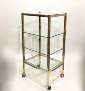 Etagère en verre années 70