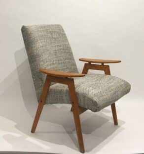 Fauteuil J. Smidek noir et blanc