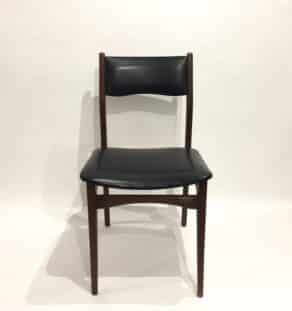 Paire de chaises scandinaves skaï