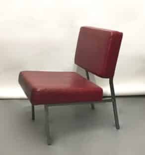 Chauffeuse skaï rouge