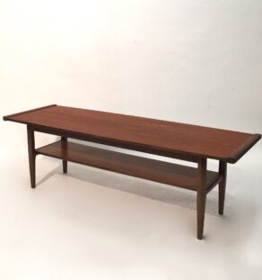 Table basse scandinave en teck