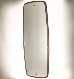 Grand miroir en teck foncé