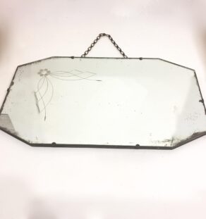 Miroir biseauté à fleur