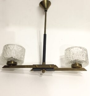 Lustre années 60 noir et doré