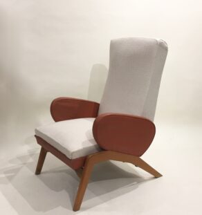 FAUTEUIL ANNÉES 60 À BASCULE