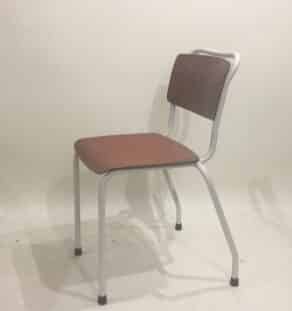 Chaise d'école hollandaise métal blanc