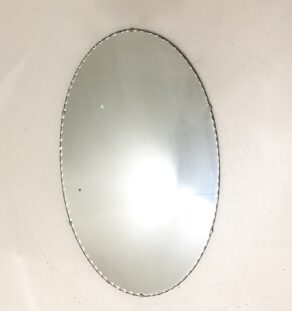 MIROIR OVALE CRANTÉ