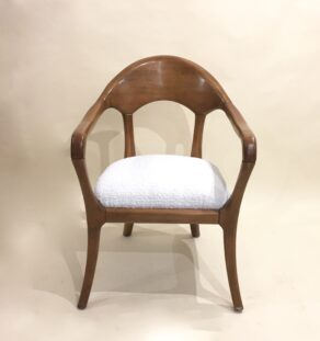 Fauteuil retapissé bouclette