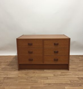Commode 6 tiroirs en teck