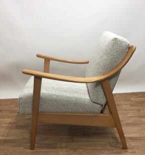Fauteuils allemands gris chiné