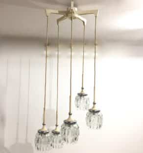 Lustre cascade de verre