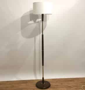 Lampadaire teck et doré