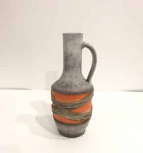 Céramique West Germany grise et orange