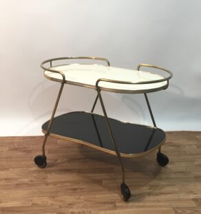 Desserte à roulettes années 60