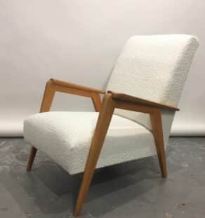Fauteuil années 60  retapissé