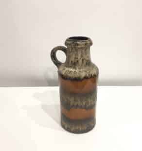 Céramique West Germany graphique orangée