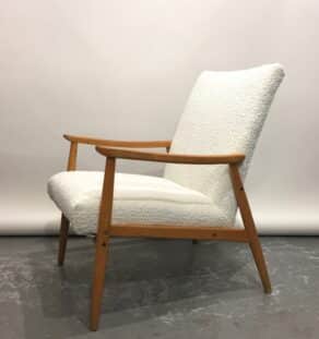 Fauteuil années 60 bouclette