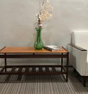 Table basse scandinave teck