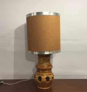Lampe de sol en céramique années 70