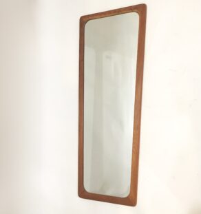 Grand miroir en teck évasé