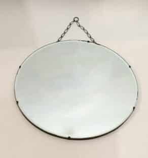 Miroir biseauté rond