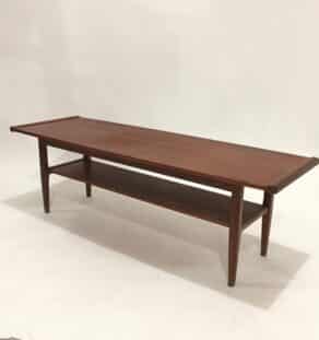 Table basse scandinave en teck